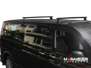 Volkswagen ID. Buzz Roof Rack Cross Bars - Black - Heavy Duty - Fixed Point